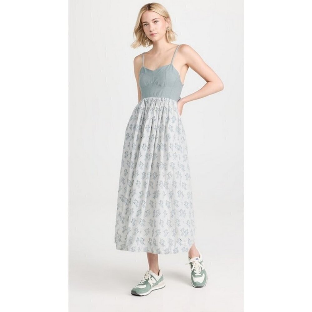 💕THE GREAT.💕 The Camelia Dress ~ Crystal Blue Size 3 = Large NWT - Picture 7 of 16